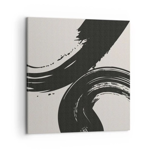 Canvastavla - Bild på duk - Svepande och cirkulärt - 50x50 cm