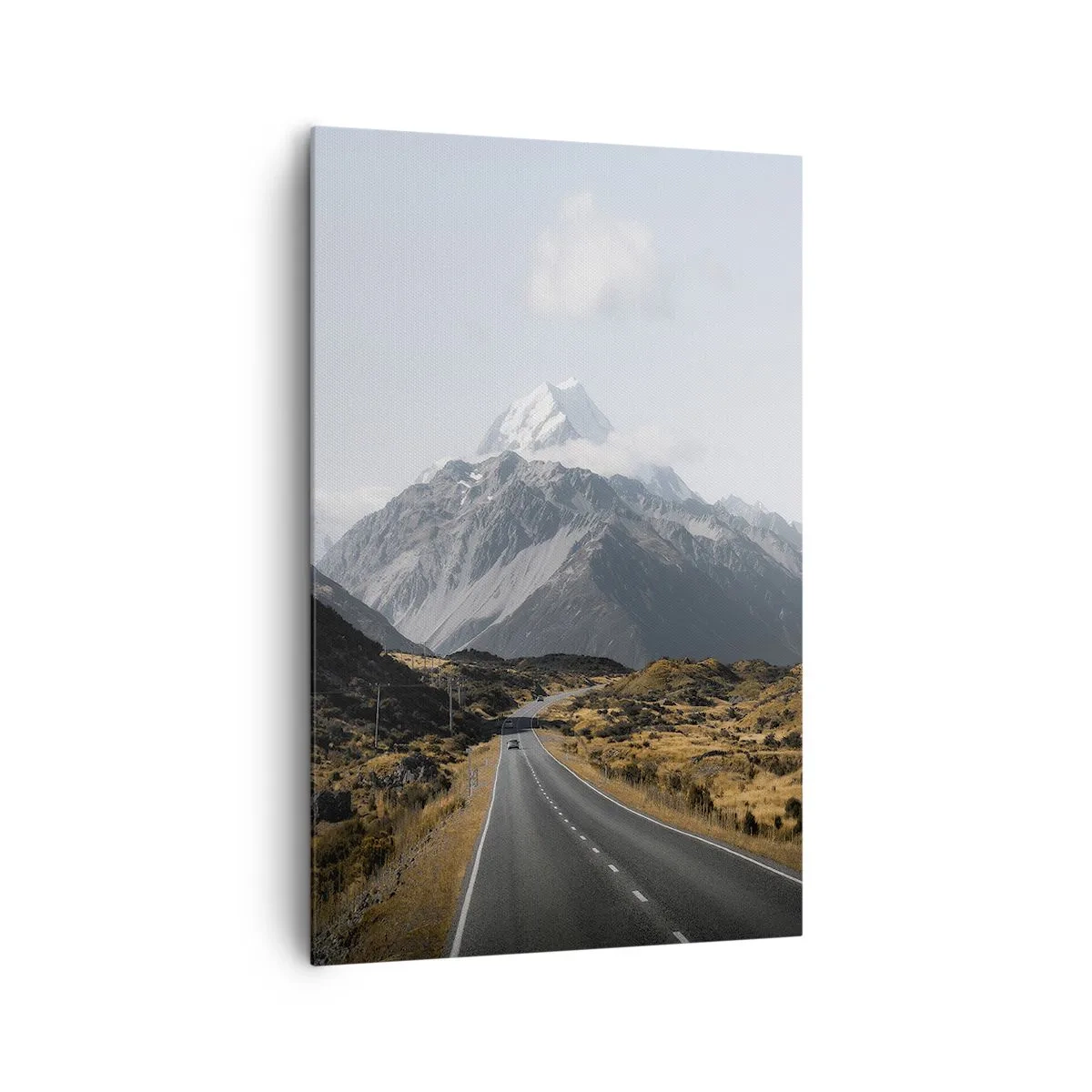 Canvastavla - Bild på duk - Väg till fjällens hjärta - 80x120 cm