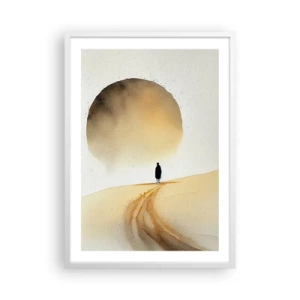 Affisch i vit ram - Alltid längtande - 50x70 cm