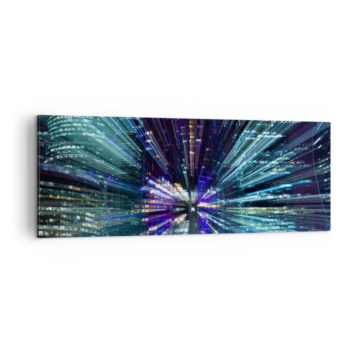 Canvastavla - Bild på duk - Övergång till hyperrymden - 140x50 cm