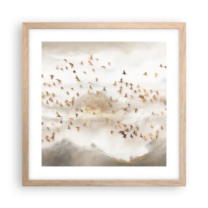 Affisch i ram av ljusek - Det är dags... - 40x40 cm