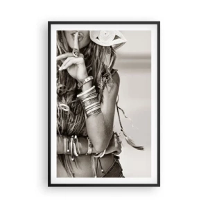 Affisch i svart ram - Som flickorna brukar - 61x91 cm
