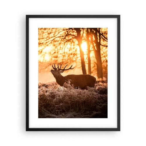 Affisch i svart ram - Jägarens dröm - 40x50 cm
