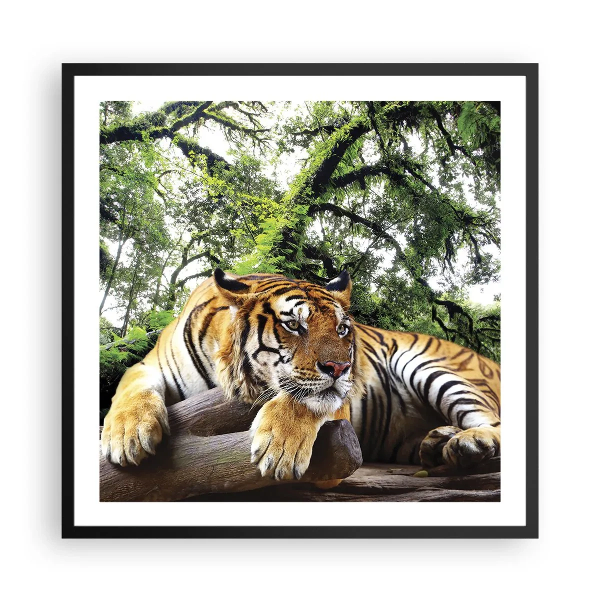 Affisch i svart ram - Med vänlig hälsning - 60x60 cm