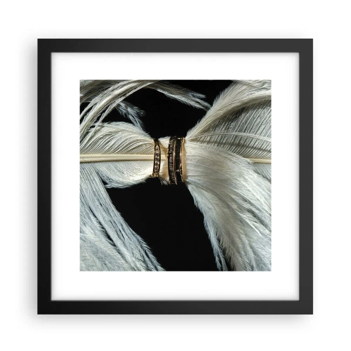 Affisch i svart ram - ...och jag lämnar inte dig… - 30x30 cm