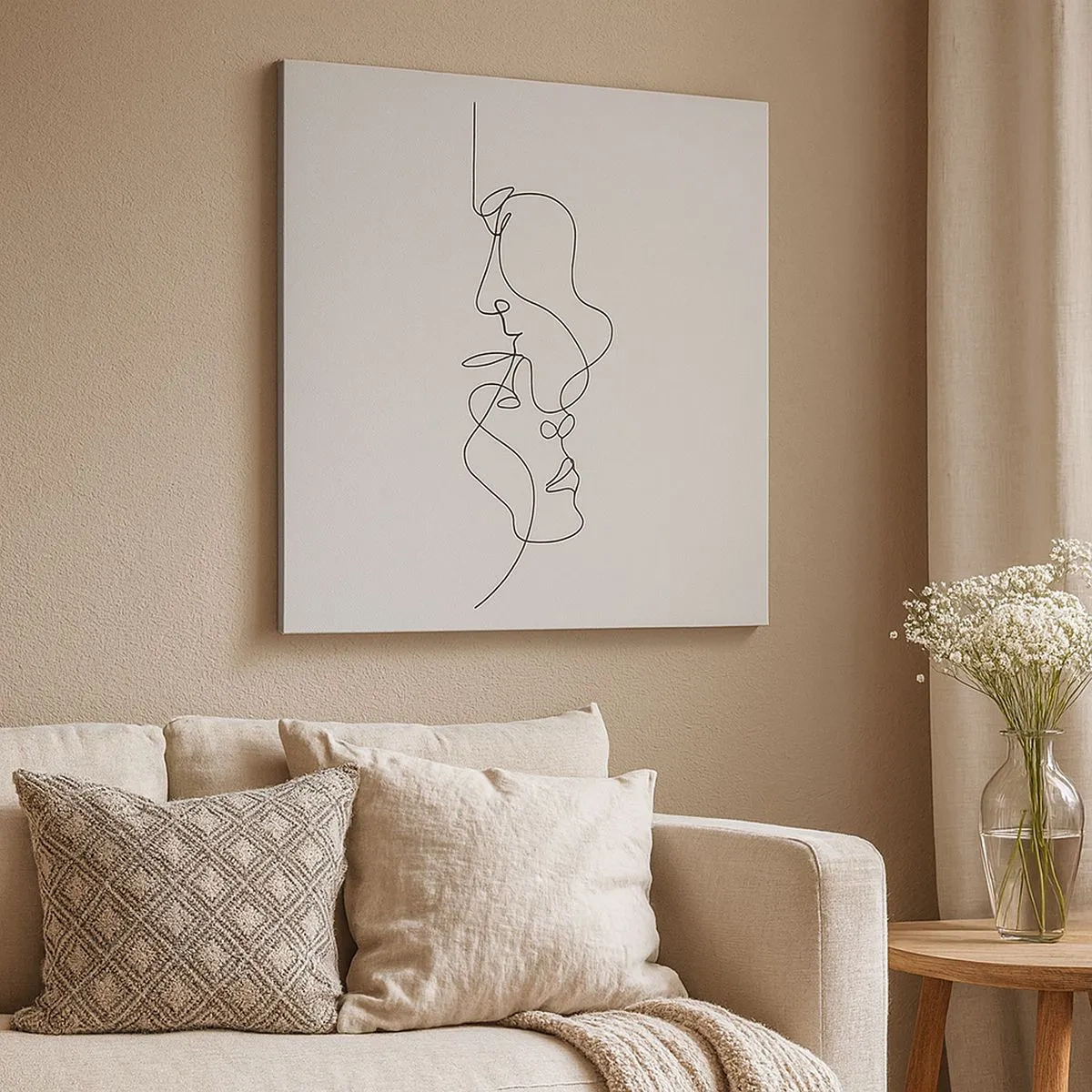 Canvastavla - Bild på duk - Sentimentala lustens glöd - 30x30 cm