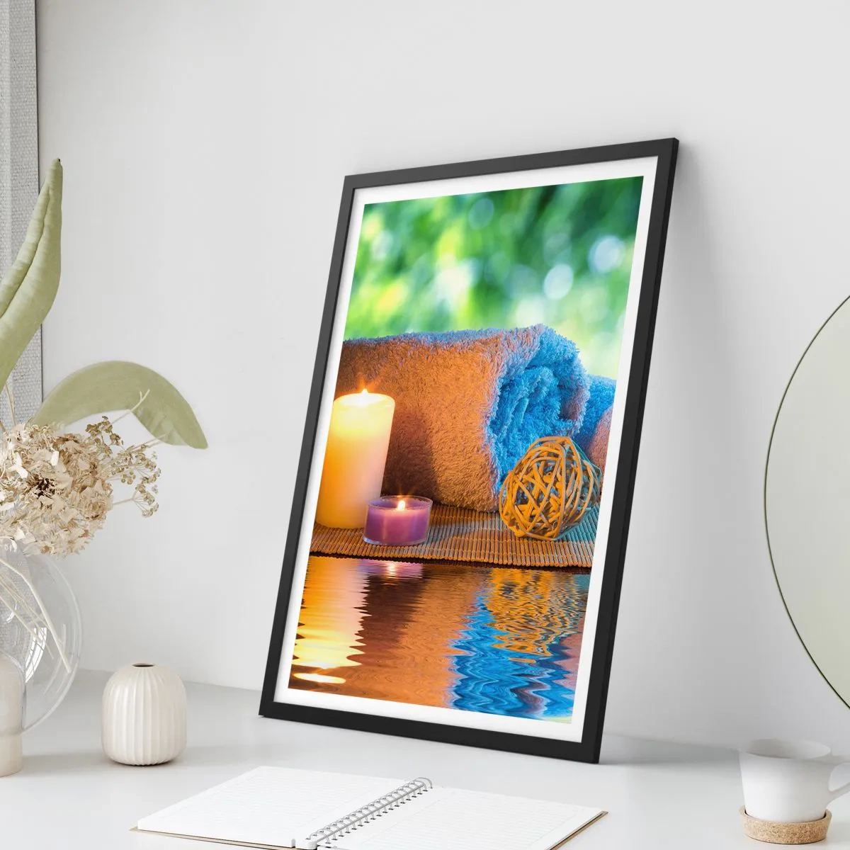 Affisch i svart ram - Tid för kroppen - 30x40 cm