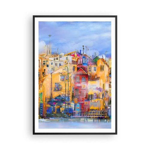 Affisch i svart ram - Vi är tillsammans - 70x100 cm