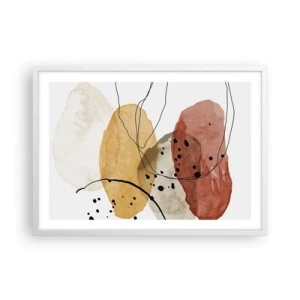 Affisch i vit ram - Lätta och transparenta som luften - 70x50 cm