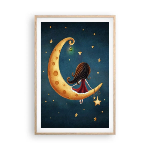 Affisch i ram av ljusek - En gång i tiden... - 61x91 cm