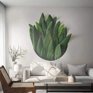 Självhäftande Fototapet Deluxe Sticker - Ostoppbar nyfikenhet - Salvia, Salvia blad, Ört - 100x70 cm