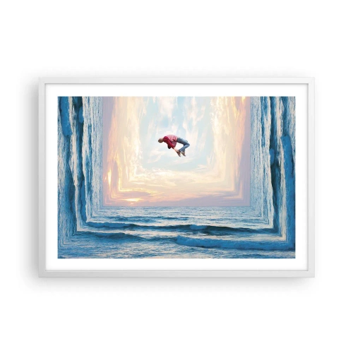 Affisch i vit ram - Till en annan dimension - 70x50 cm