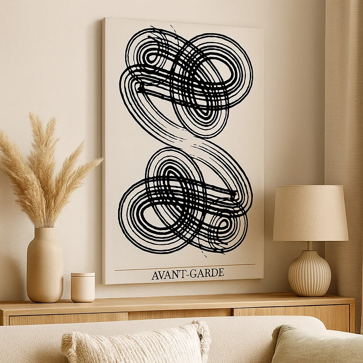 Canvastavla - Bild på duk - Det kom ut spontant - 50x70 cm