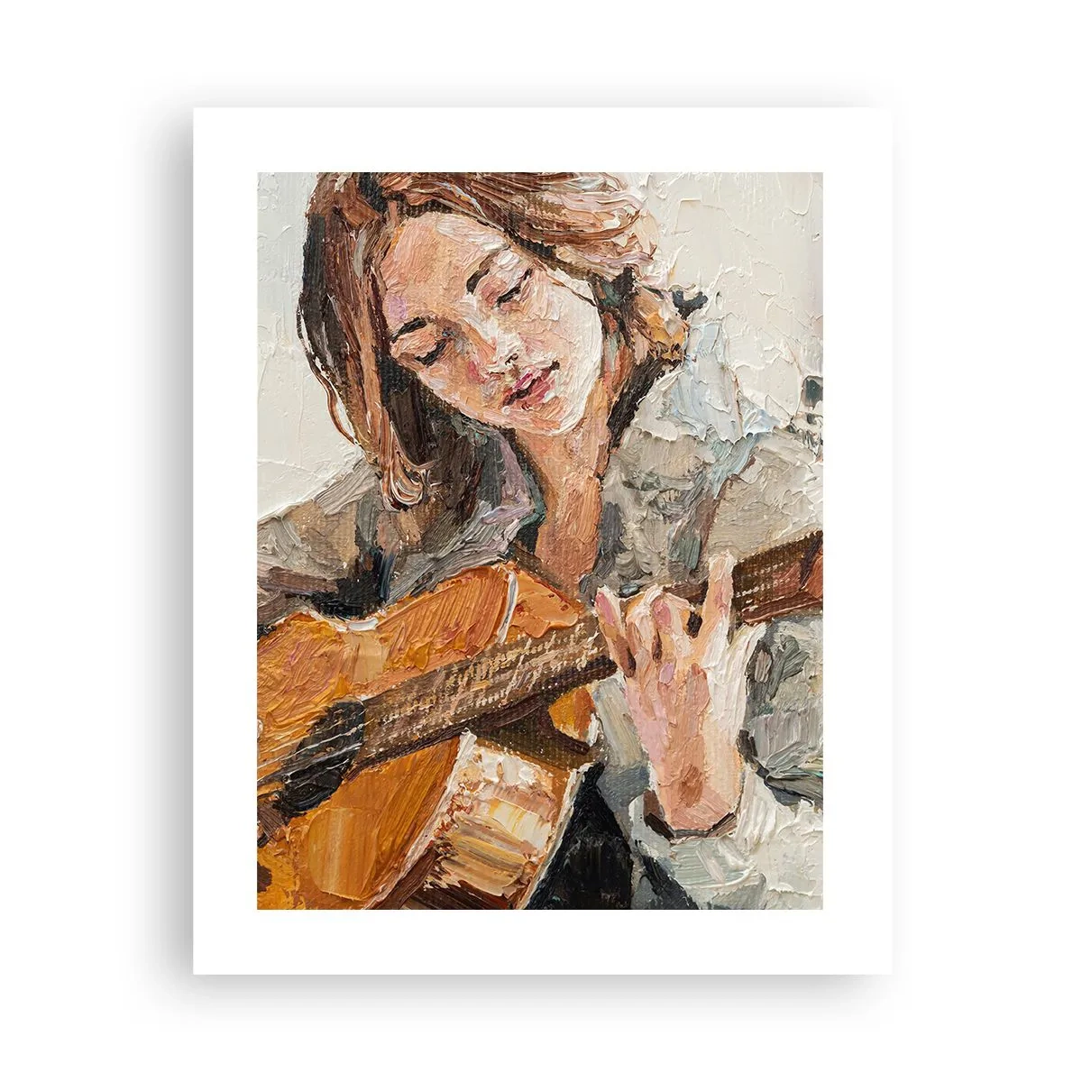 Affisch - Konsert för gitarr och en flickas hjärta - 40x50 cm