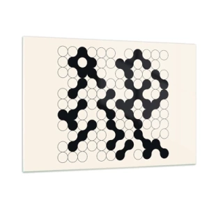Glastavla - Bild på glas - Kinesiskt spel - variation - 120x80 cm