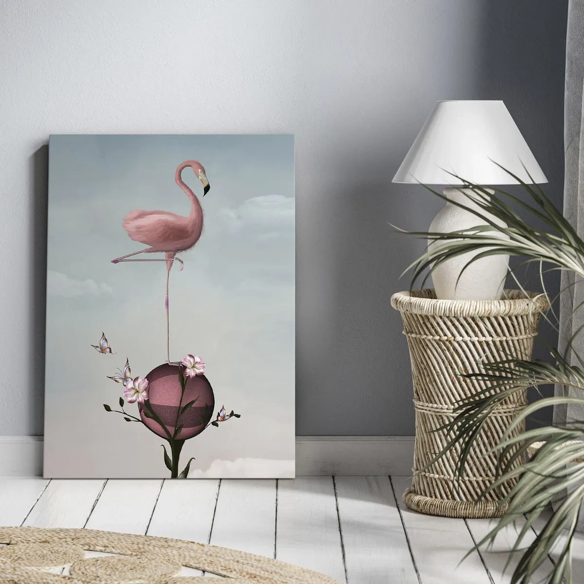 Canvastavla - Bild på duk - Basketbollens allegori - 50x70 cm