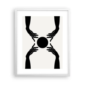 Affisch i vit ram - Ett hemligt tecken - 40x50 cm