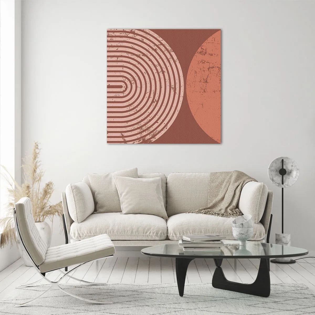 Glastavla - Bild på glas - Nära relation - 70x70 cm