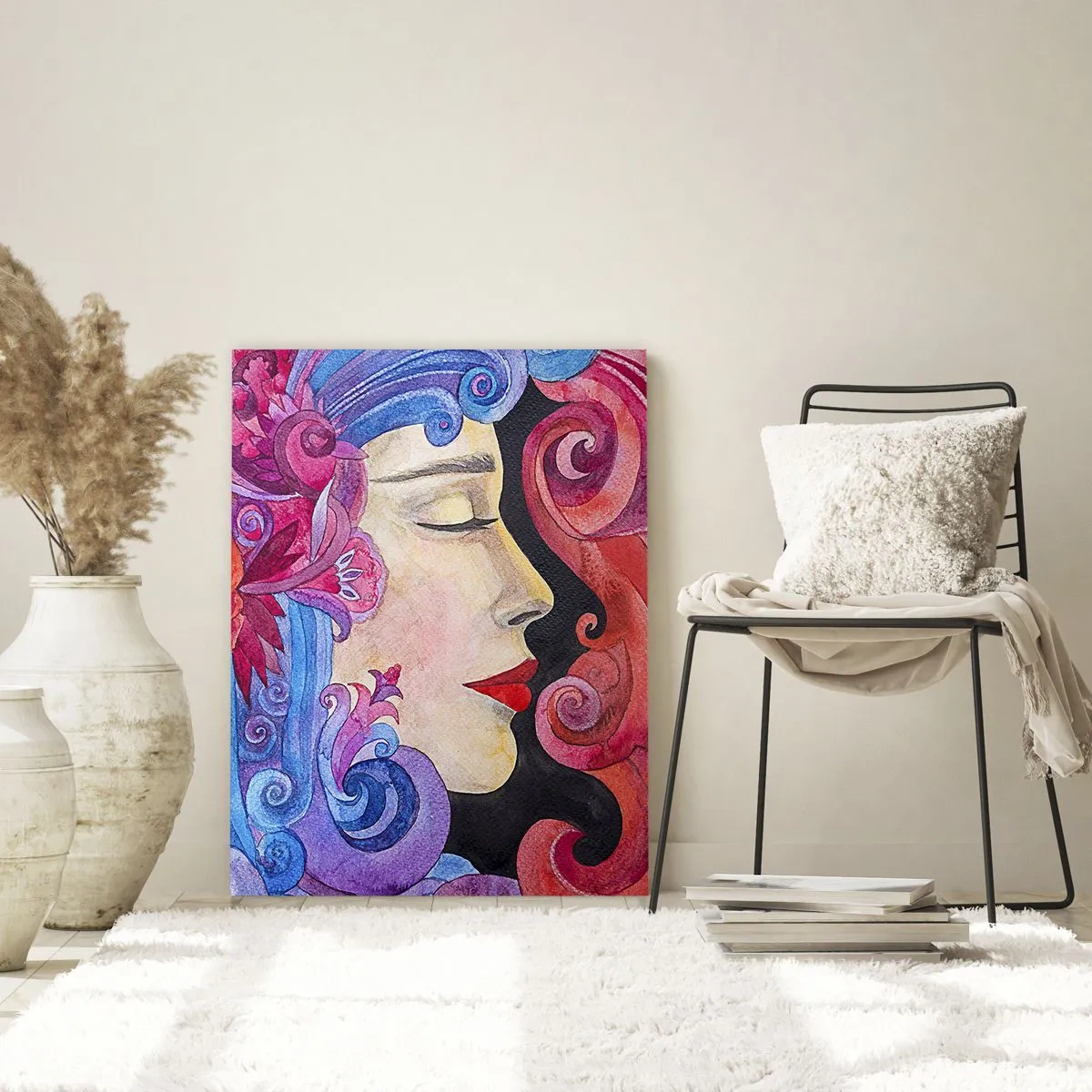 Glastavla - Bild på glas - Jugendstilen lever - 80x120 cm