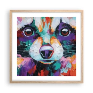 Affisch i ram av ljusek - Enbart goda emotioner - 50x50 cm