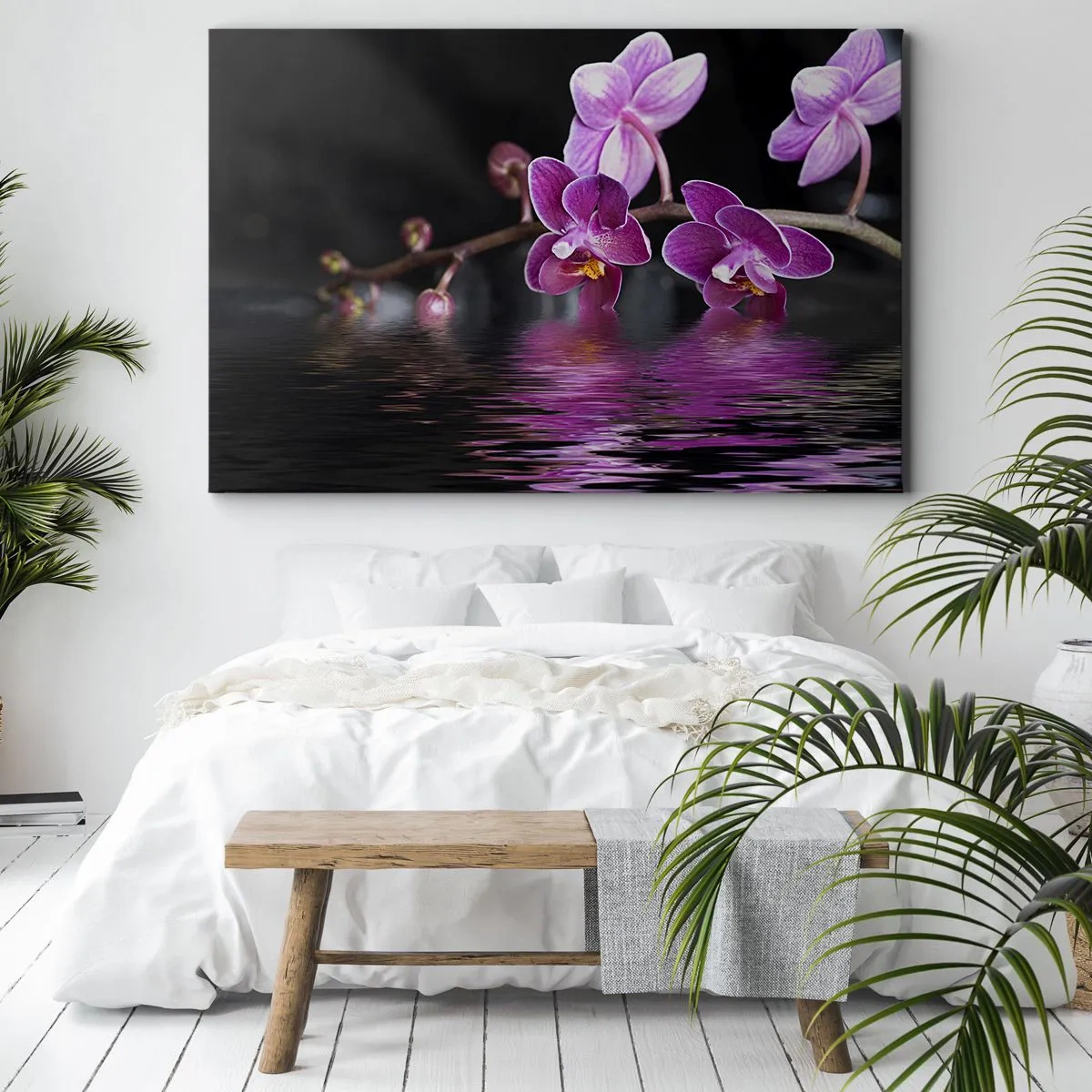 Canvastavla - Bild på duk - Lila skönhet - 120x80 cm
