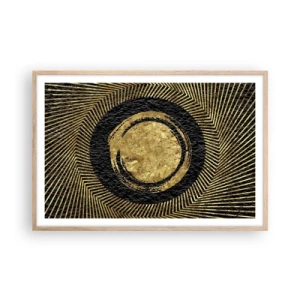 Affisch i ram av ljusek - Glamourös komposition - 91x61 cm
