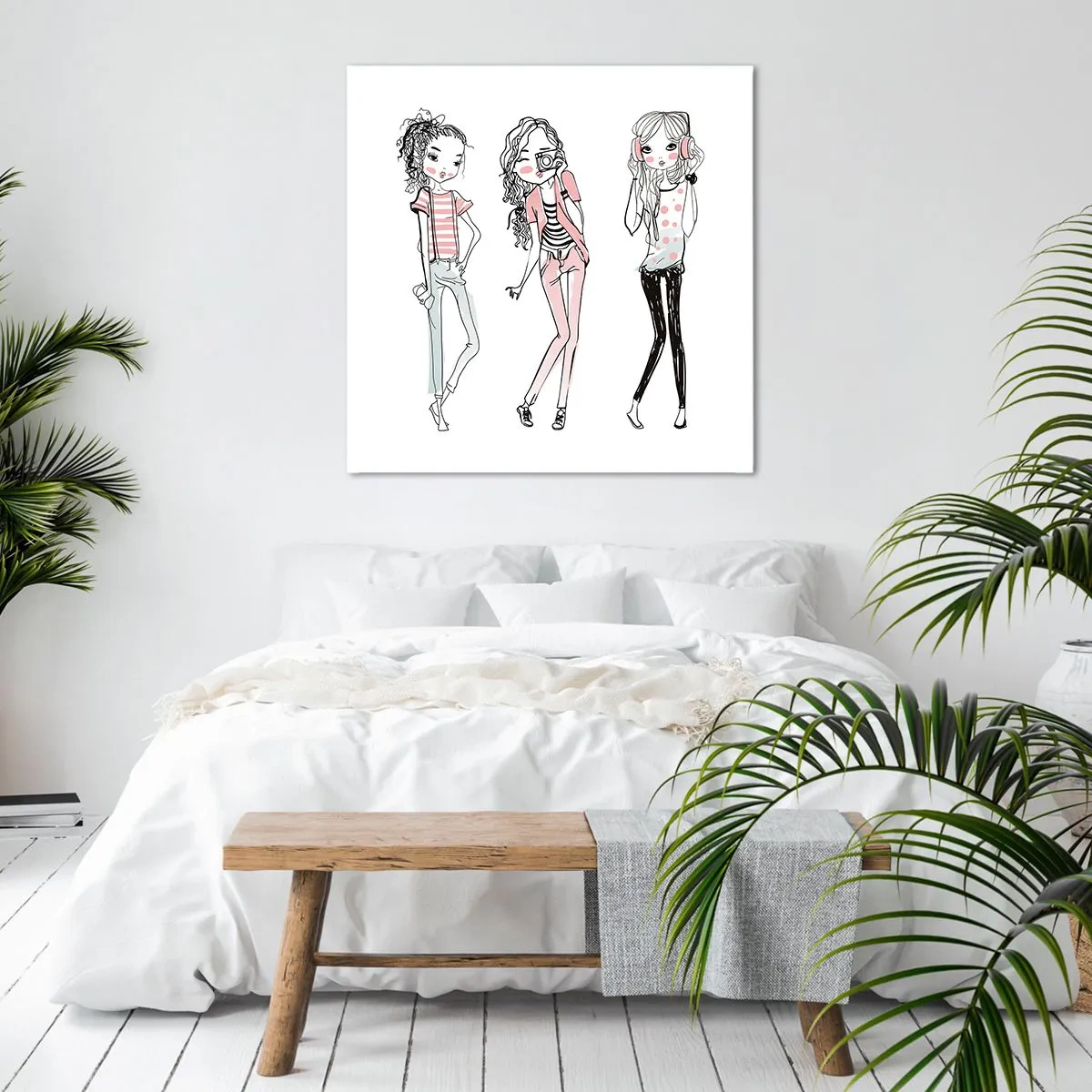 Canvastavla - Bild på duk - Det blir kul - 70x70 cm