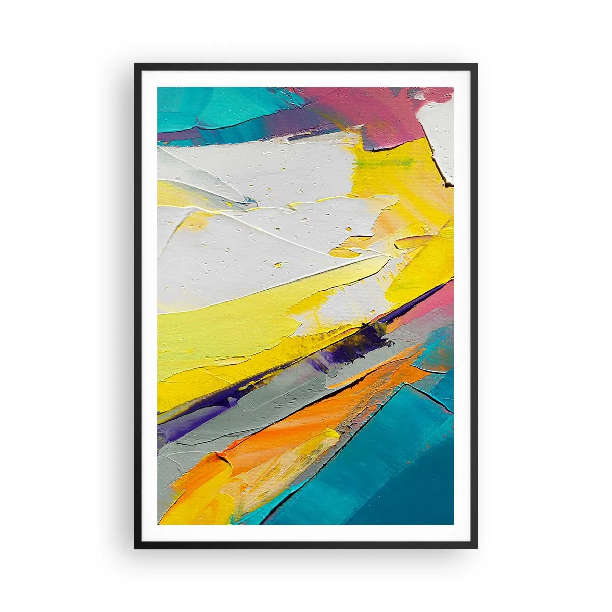 Affisch i svart ram - Världens anatomi - 70x100 cm