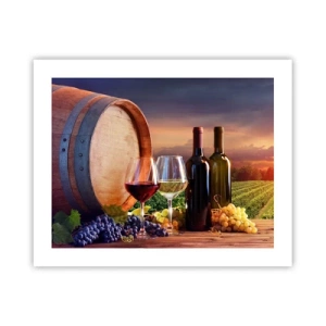 Affisch - Här smakar livet - 50x40 cm