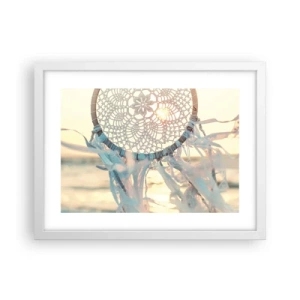 Affisch i vit ram - Spetstotem - 40x30 cm
