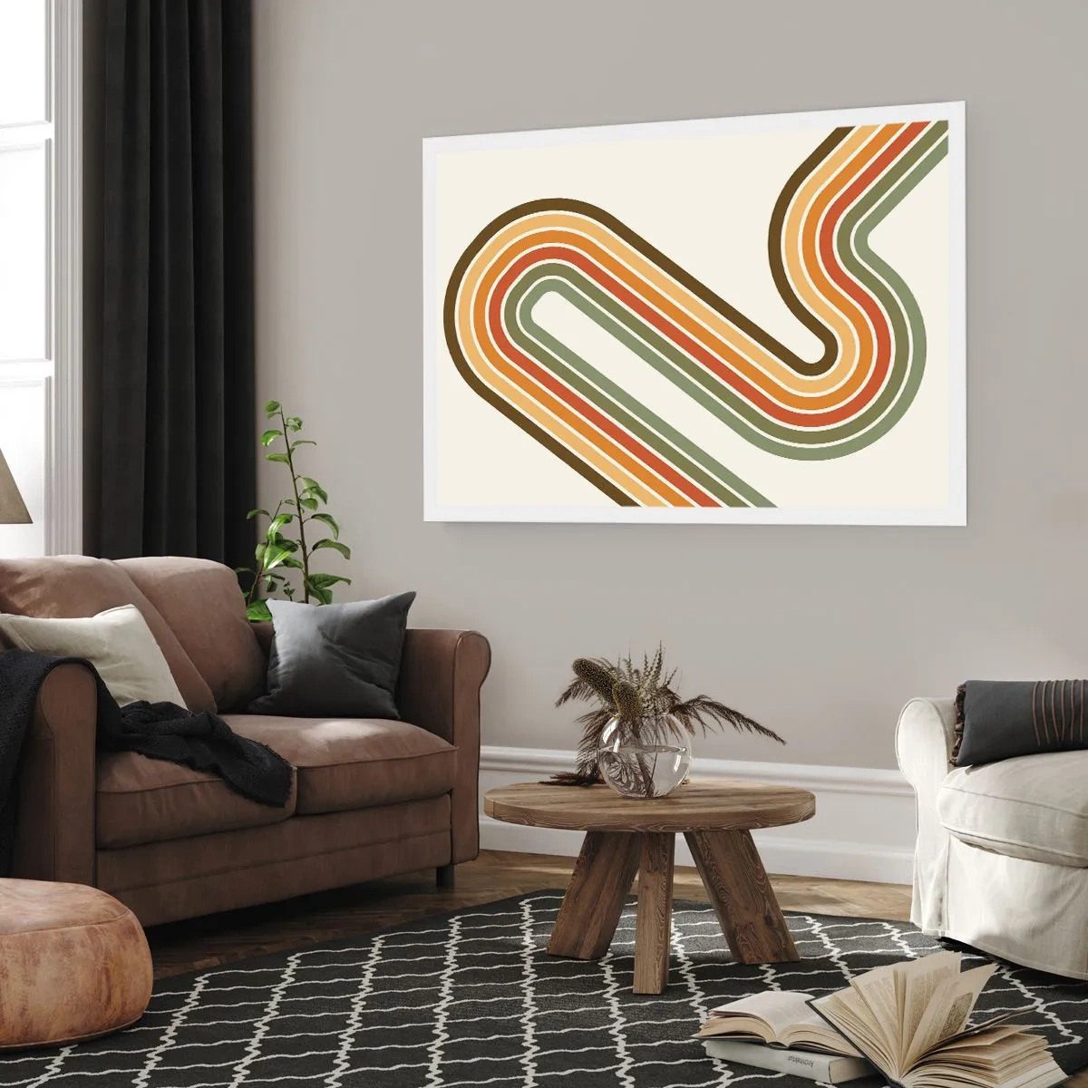 Affisch - Zig-zack mot målet - 100x70 cm