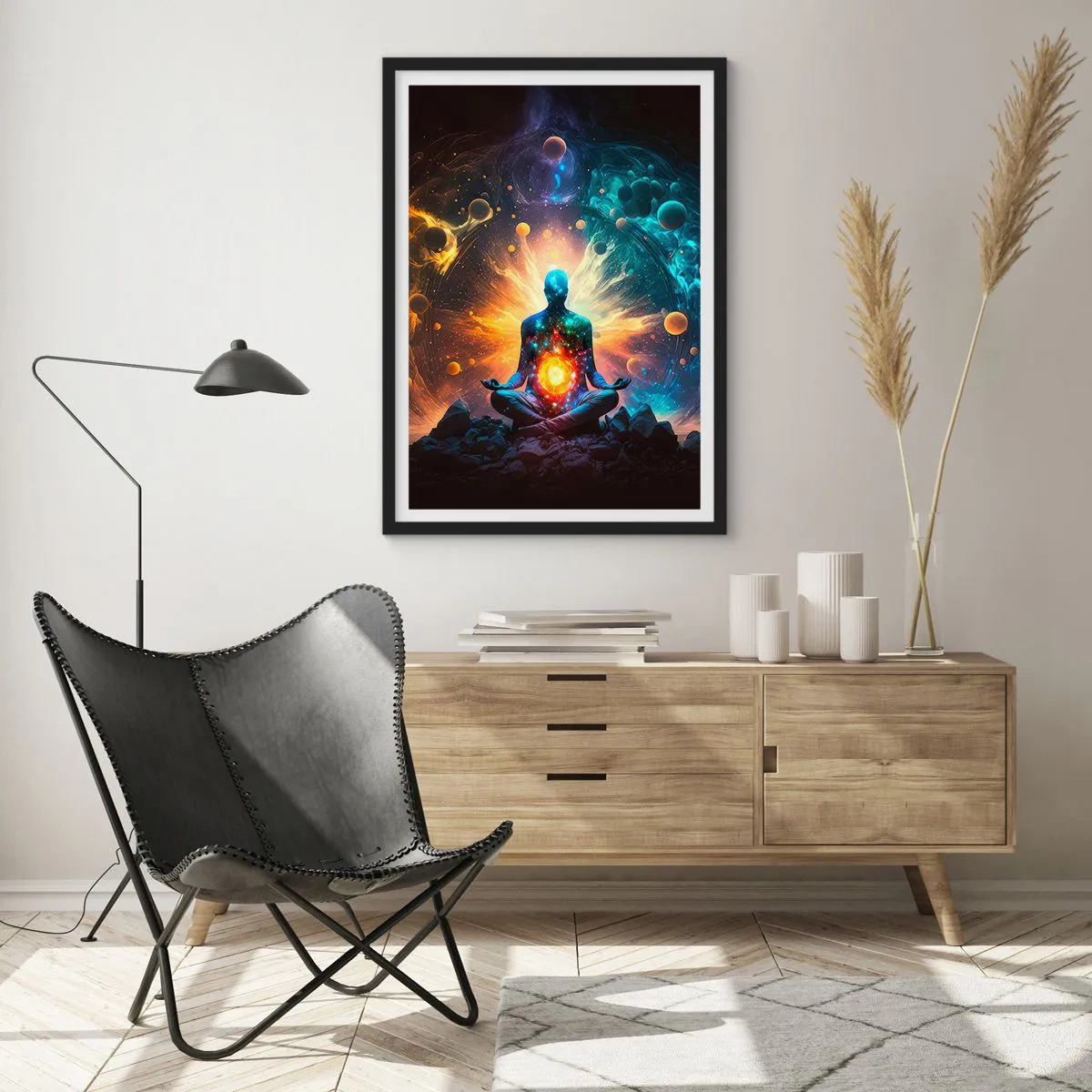 Affisch i svart ram - Kosmisk stillhet - 40x50 cm