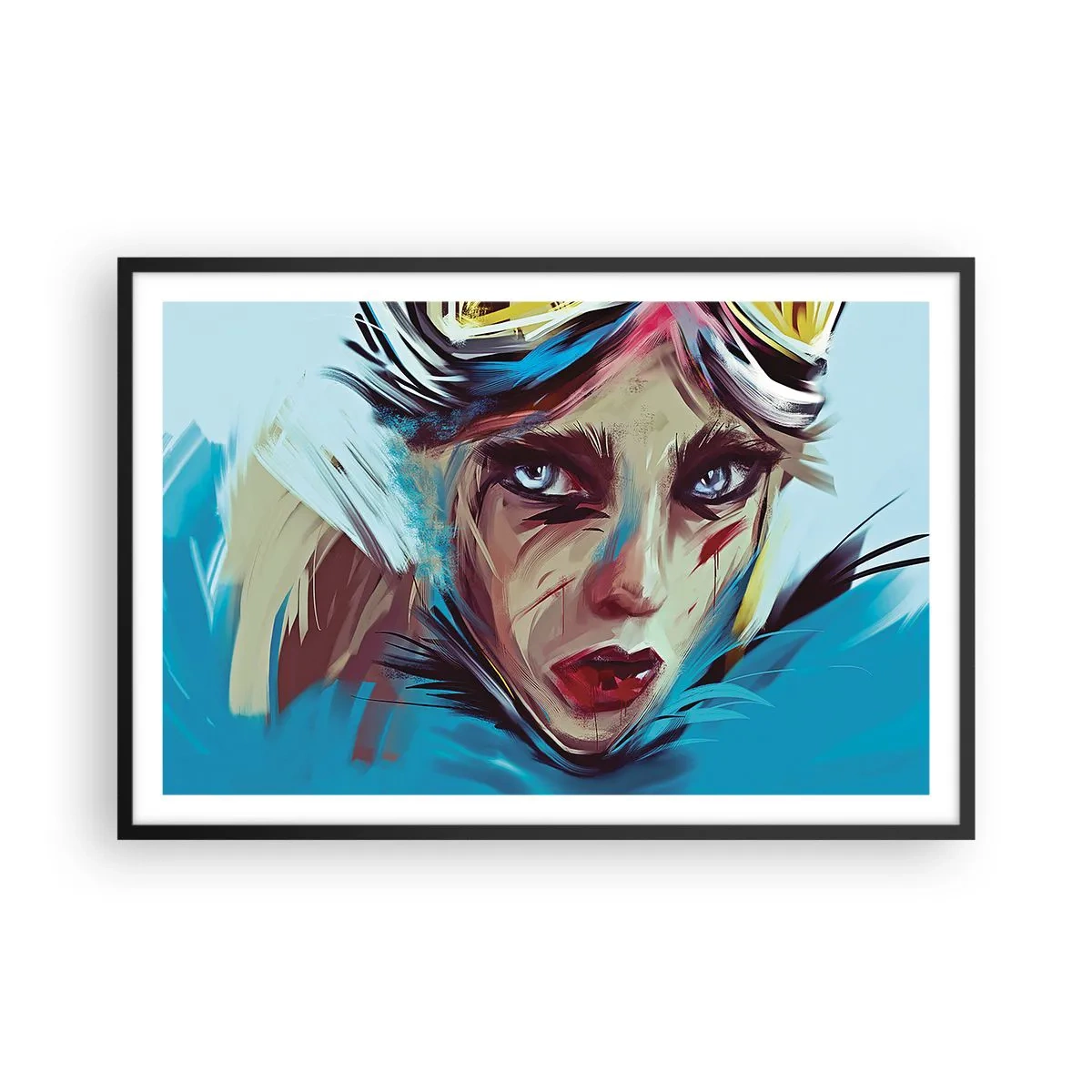 Affisch i svart ram - Vägkämpe - 91x61 cm