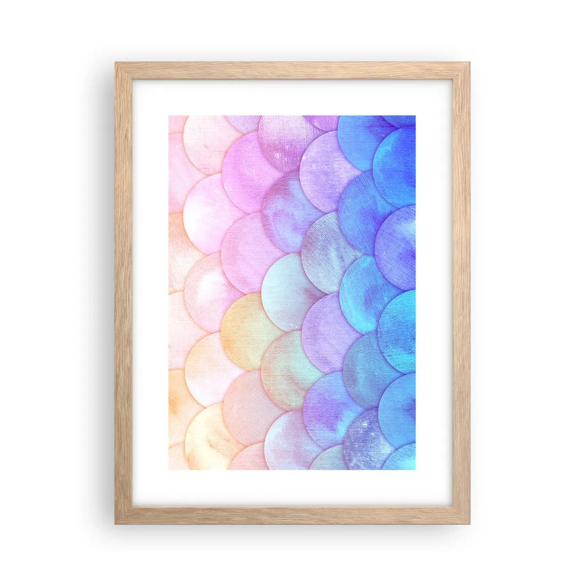 Affisch i ram av ljusek - Pärlskal - 30x40 cm