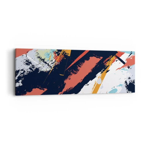 Canvastavla - Bild på duk - Dynamisk komposition - 90x30 cm