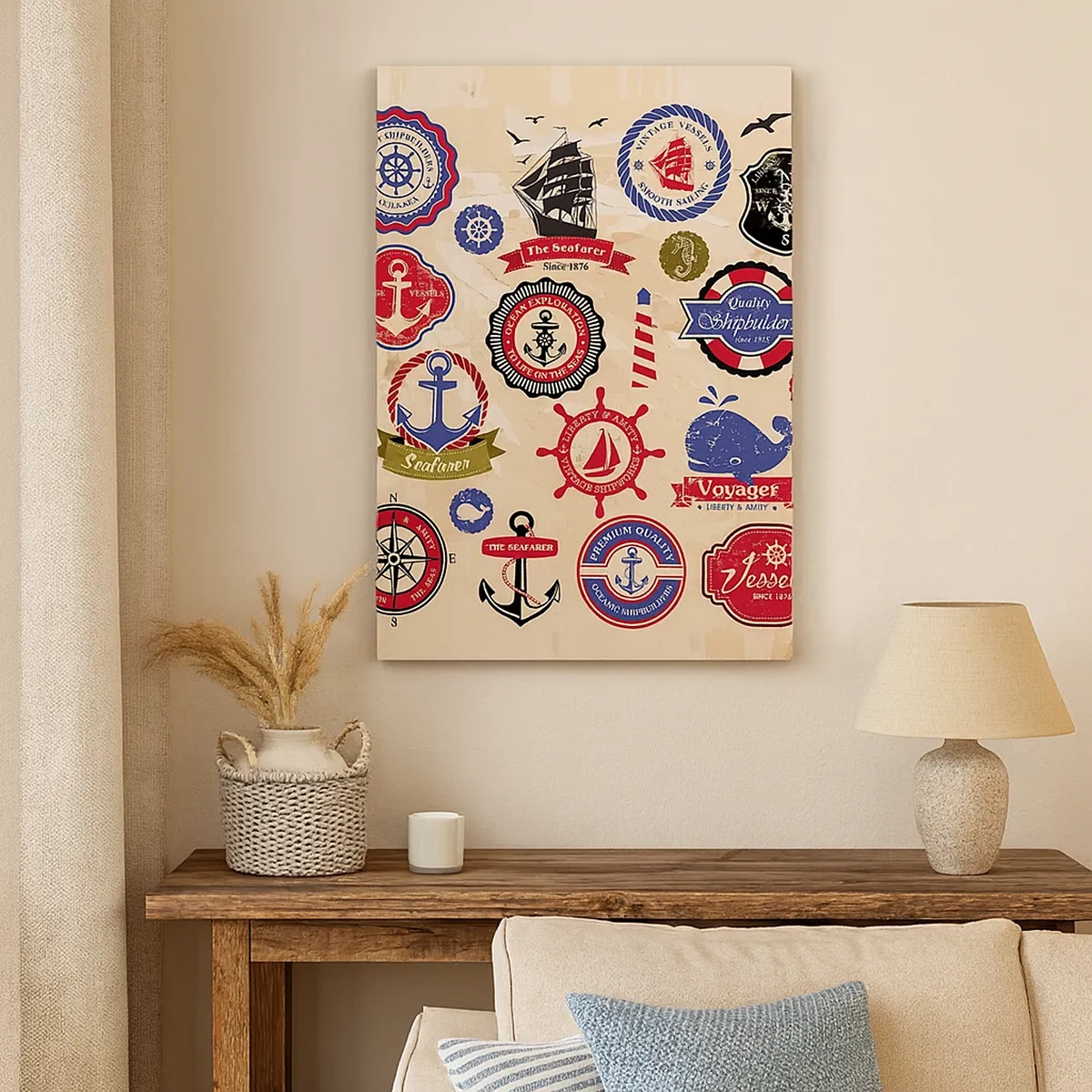 Canvastavla - Bild på duk - Seglarbroderskap - 50x70 cm