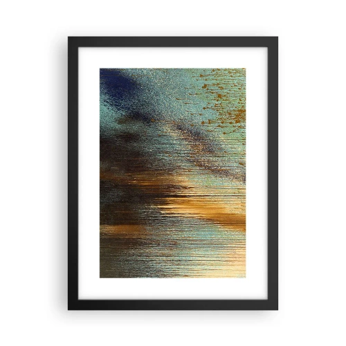 Affisch i svart ram - En oavsiktlig färgglad komposition - 30x40 cm