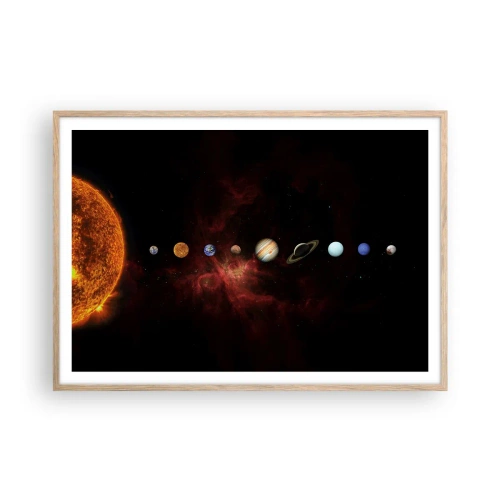 Affisch i ram av ljusek - Vårt grannskap - 100x70 cm