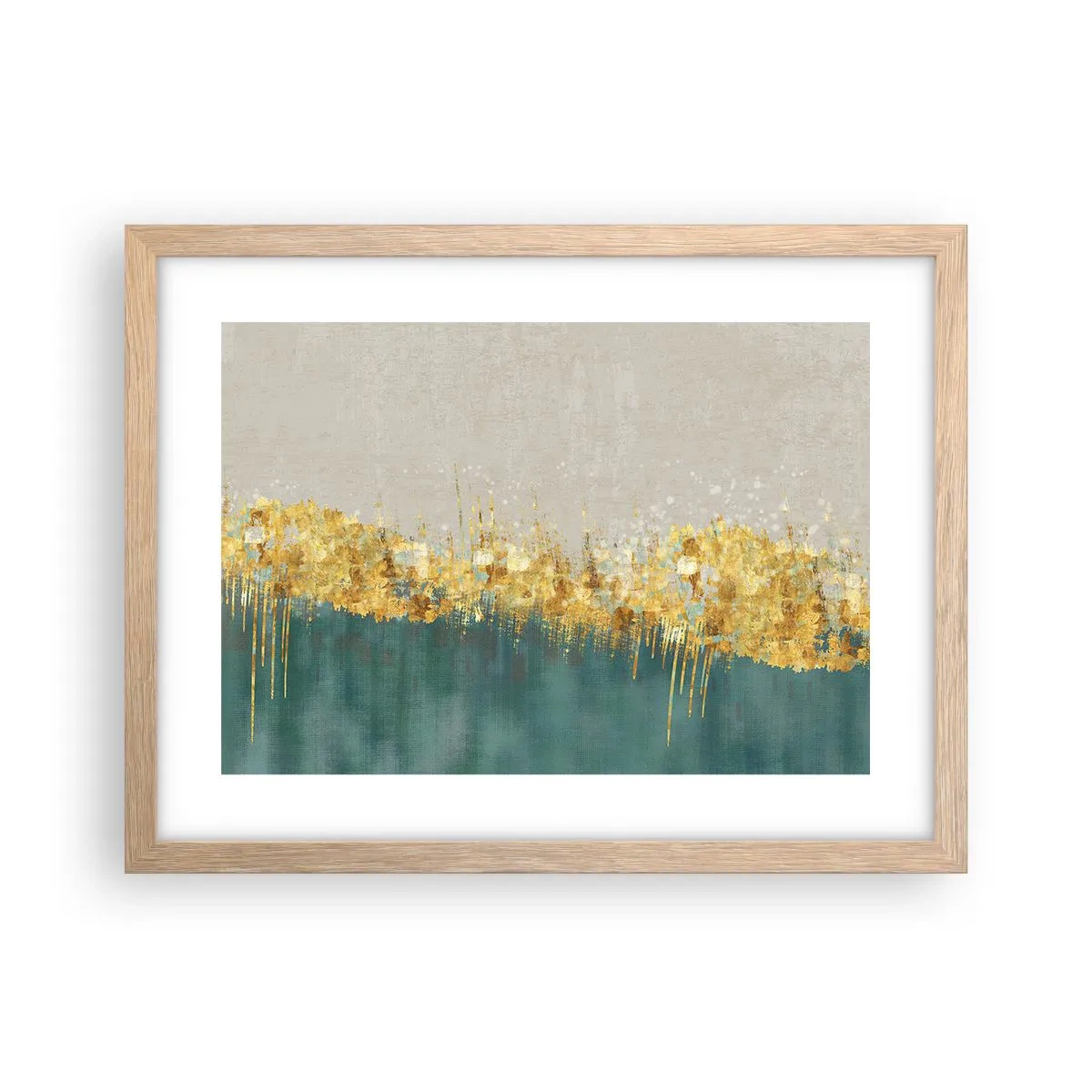 Affisch i ram av ljusek - Den gyllene gränsen - 40x30 cm