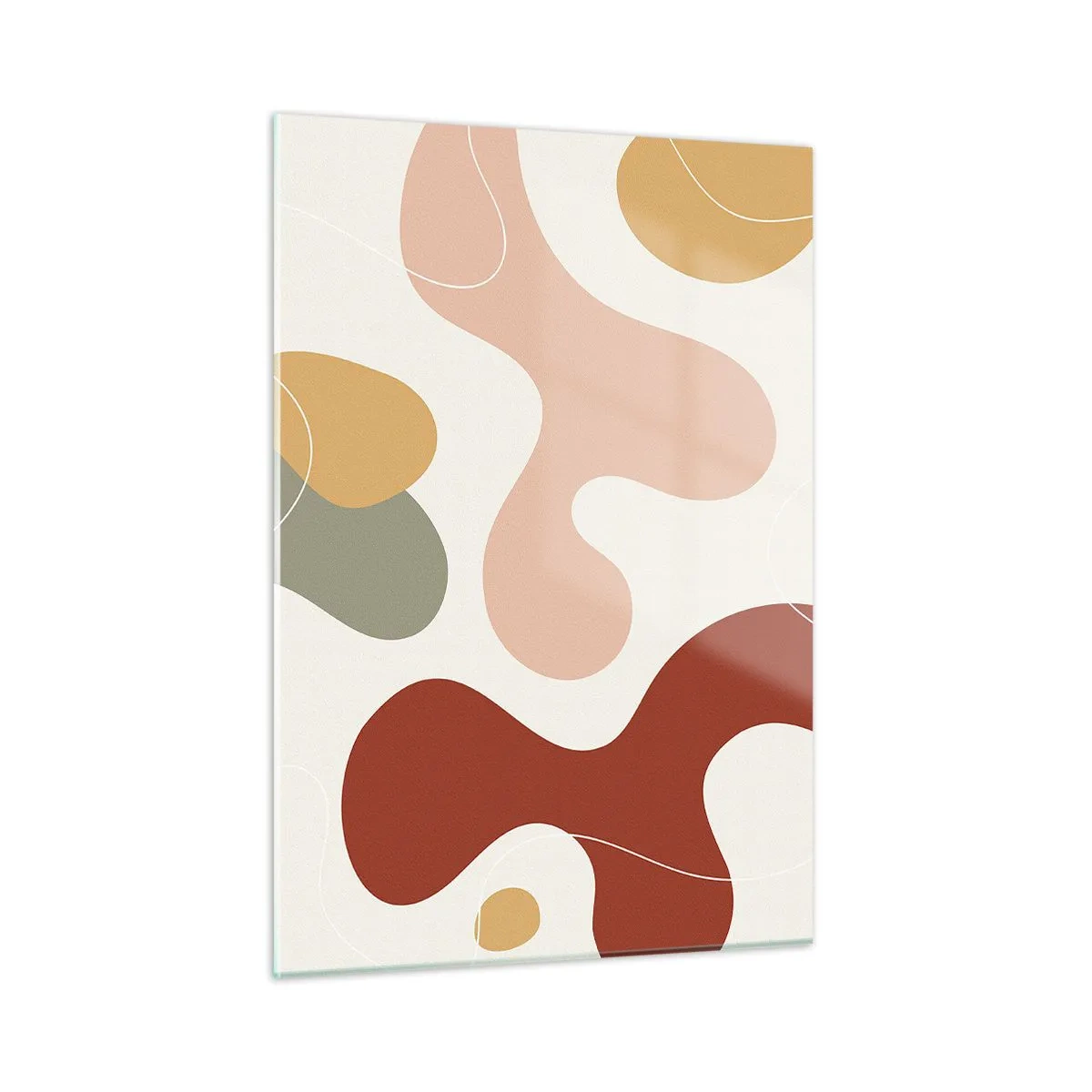 Glastavla - Bild på glas - Ornamental zig-zack? - 50x70 cm