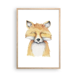 Affisch i ram av ljusek - Rävens humör - 50x70 cm