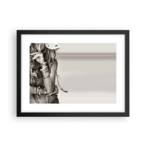 Affisch i svart ram - Som flickorna brukar - 40x30 cm