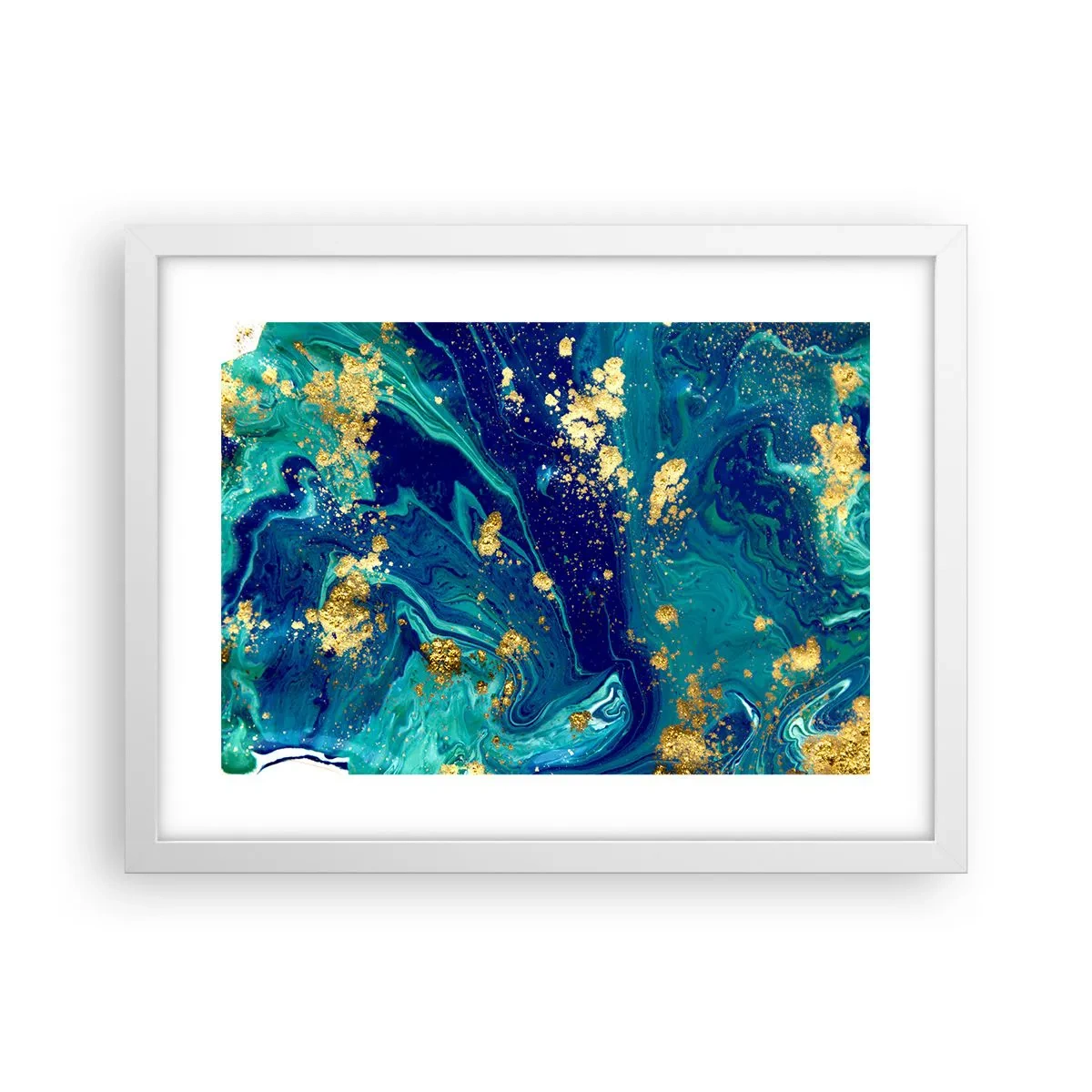 Affisch i vit ram - Solflingor  - 40x30 cm