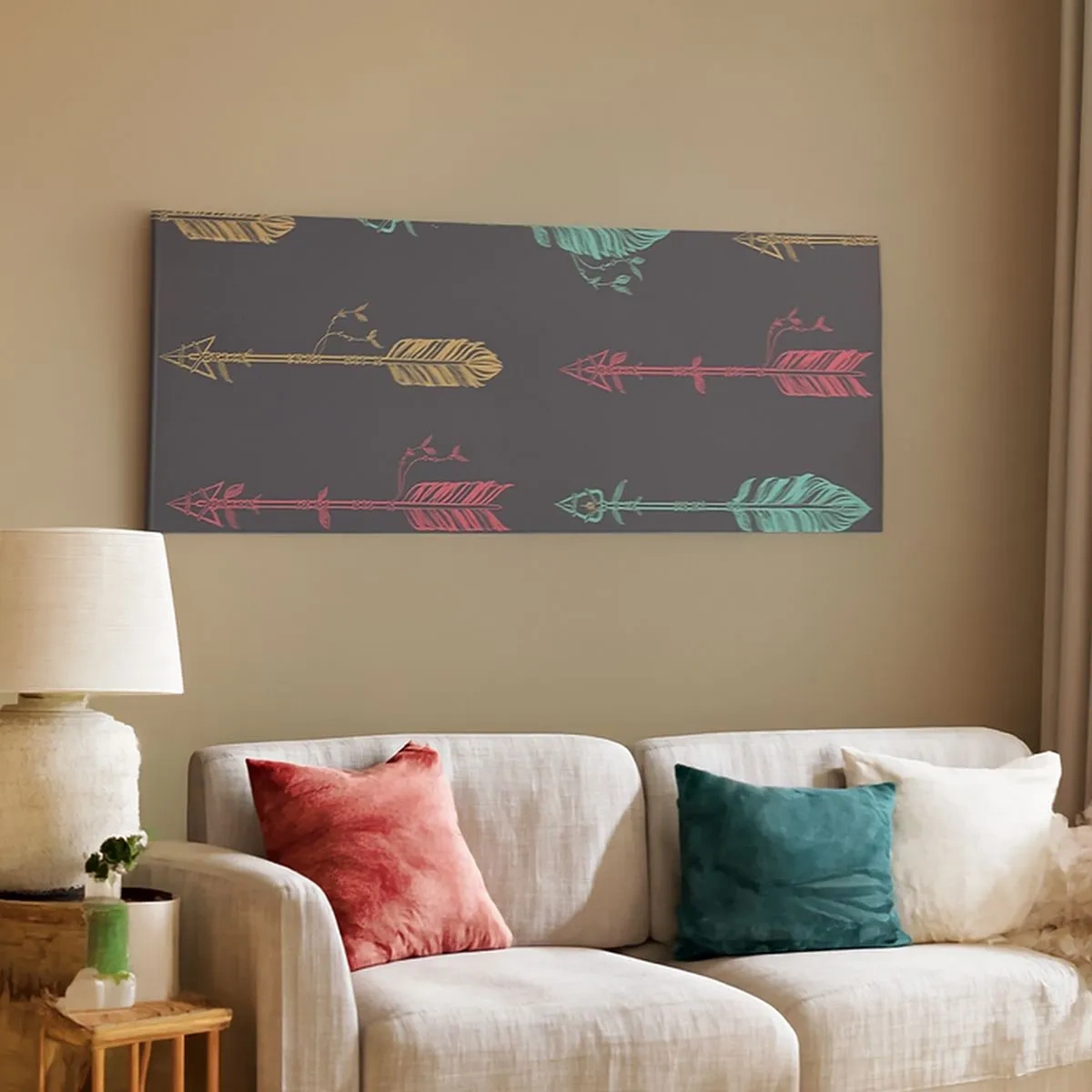 Canvastavla - Bild på duk - I ordning - 100x40 cm