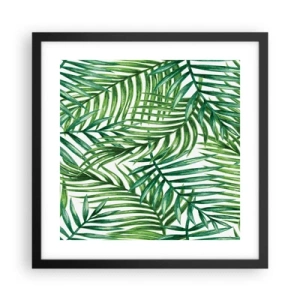Affisch i svart ram - Under gröna baldakinen - 40x40 cm
