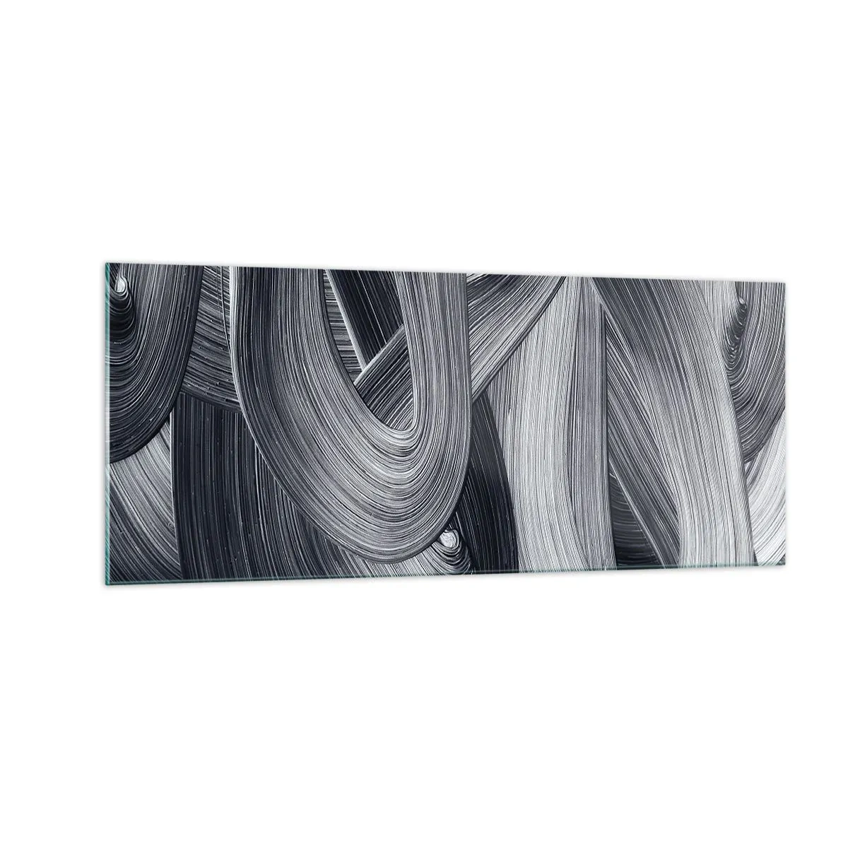 Glastavla - Bild på glas - Verklighetens flythet - 100x40 cm