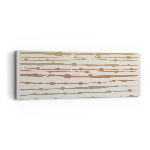 Canvastavla - Bild på duk - Musikalisk färgnotation - 90x30 cm
