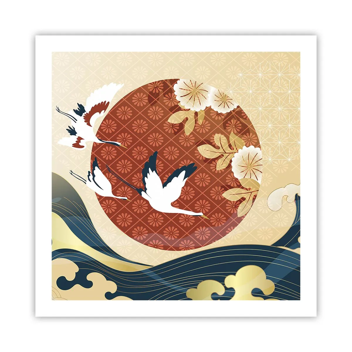 Affisch - Japansk saga - 60x60 cm