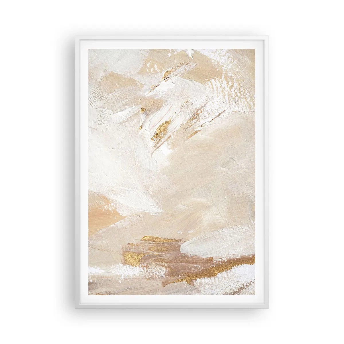 Affisch i vit ram - Pastellfärgad komposition - 70x100 cm