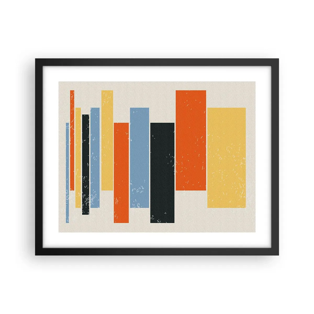 Affisch i svart ram - Inspelning av musik - 50x40 cm